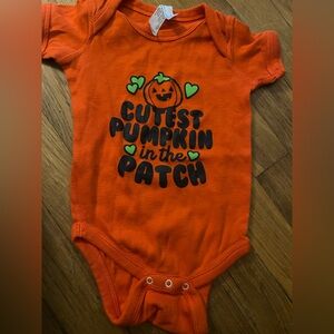 Orange Pumpkin Bodysuit